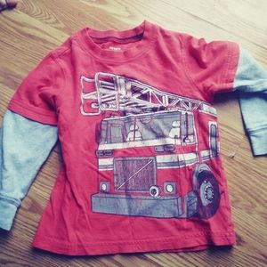 Size 2t firetruck shirt